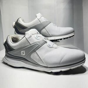 FootJoy Pro SL BOA Laceless Golf Shoes White Grey Size 9